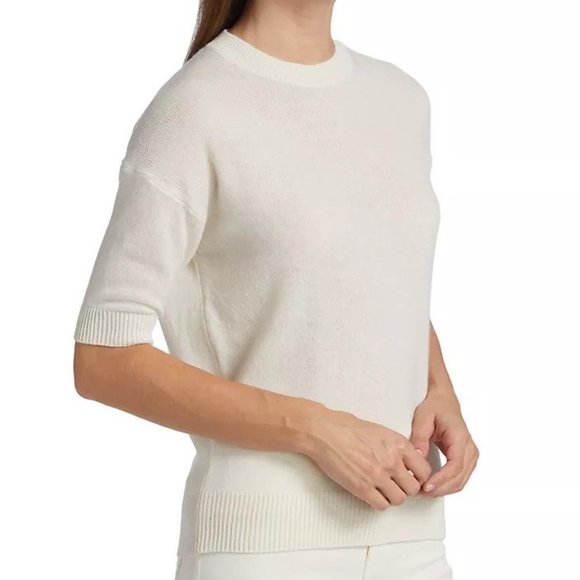 THEORY Feather Cashmere Easy Pull Over Sweater, Petite - Picture 4 of 13